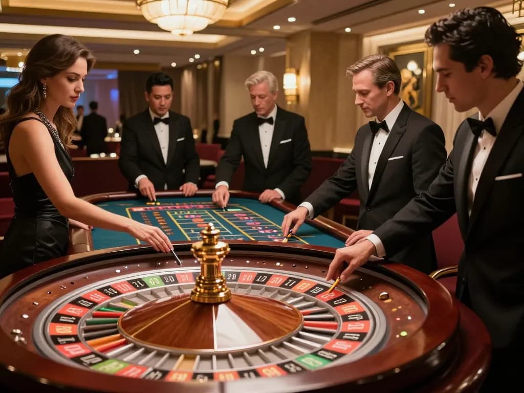 Experience thrilling gameplay at 789Win roulette table with players placing bets.