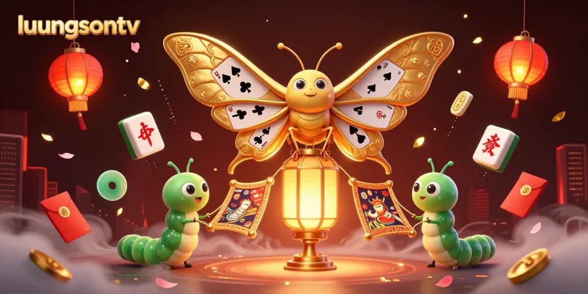 Experience the excitement of betting with luongsontv's vibrant casino scene featuring an impressive atlas moth.