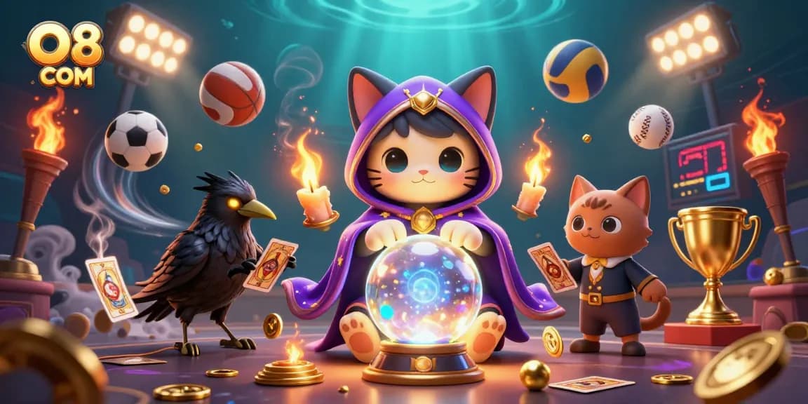 Experience the thrill of winning with O8 COM's captivating gaming adventures featuring dynamic sports action, vibrant elements, and a mystical theme.