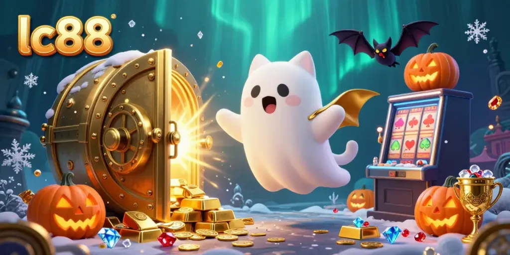 Experience thrilling gaming adventures with lc88 as ghost cat and bat explore a haunted casino.