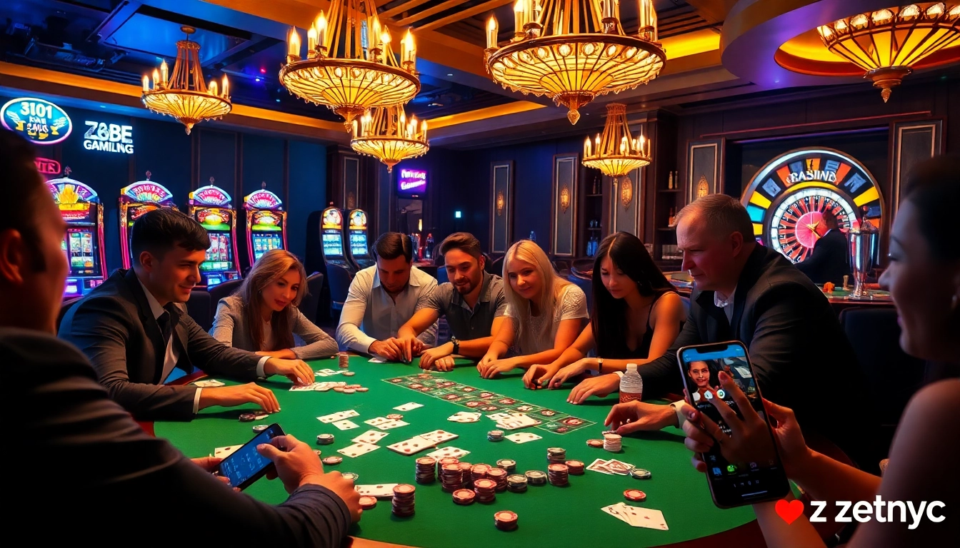 Experience the thrill at https://zbet.nyc/ with an engaging poker game and vibrant casino atmosphere.