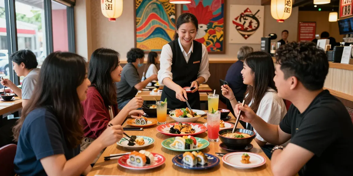 Delicious dining experience at Red88, featuring vibrant sushi and cocktails in a lively atmosphere.