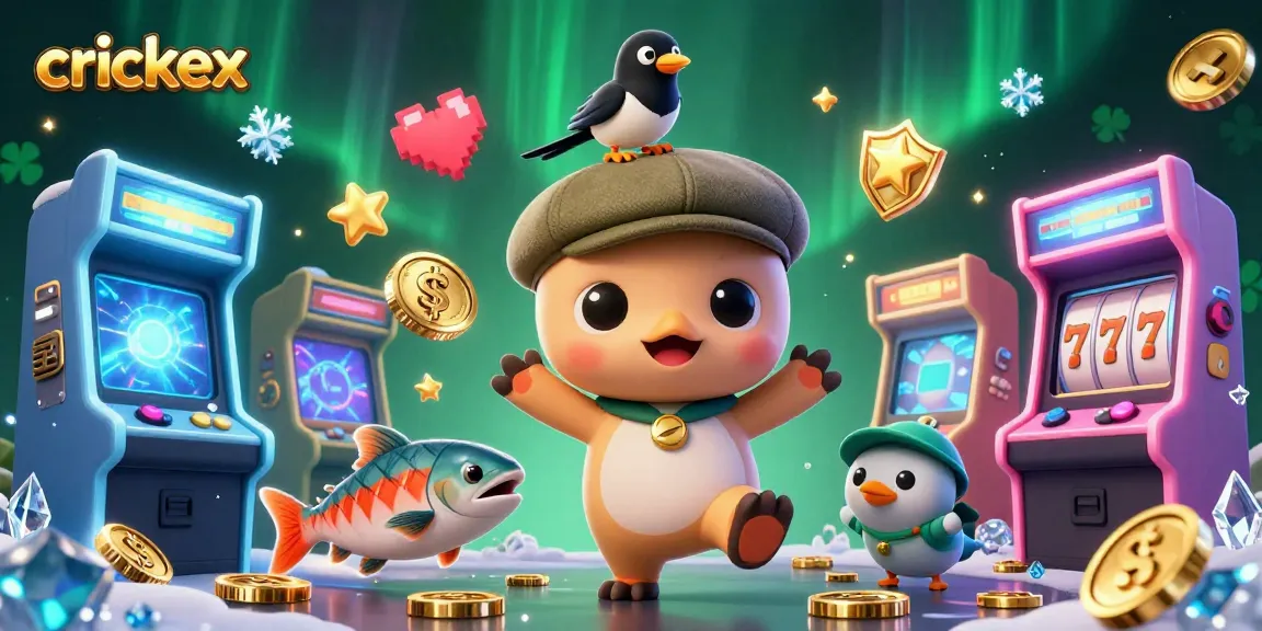 Experience the excitement of Crickex with vibrant gaming elements and whimsical characters.