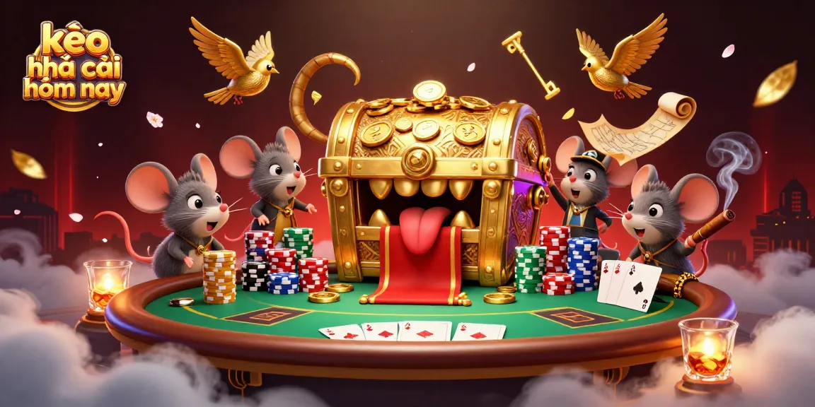 Engage with kèo nhà cái hôm nay through an exciting poker scene filled with vibrant treasures and dynamic elements.