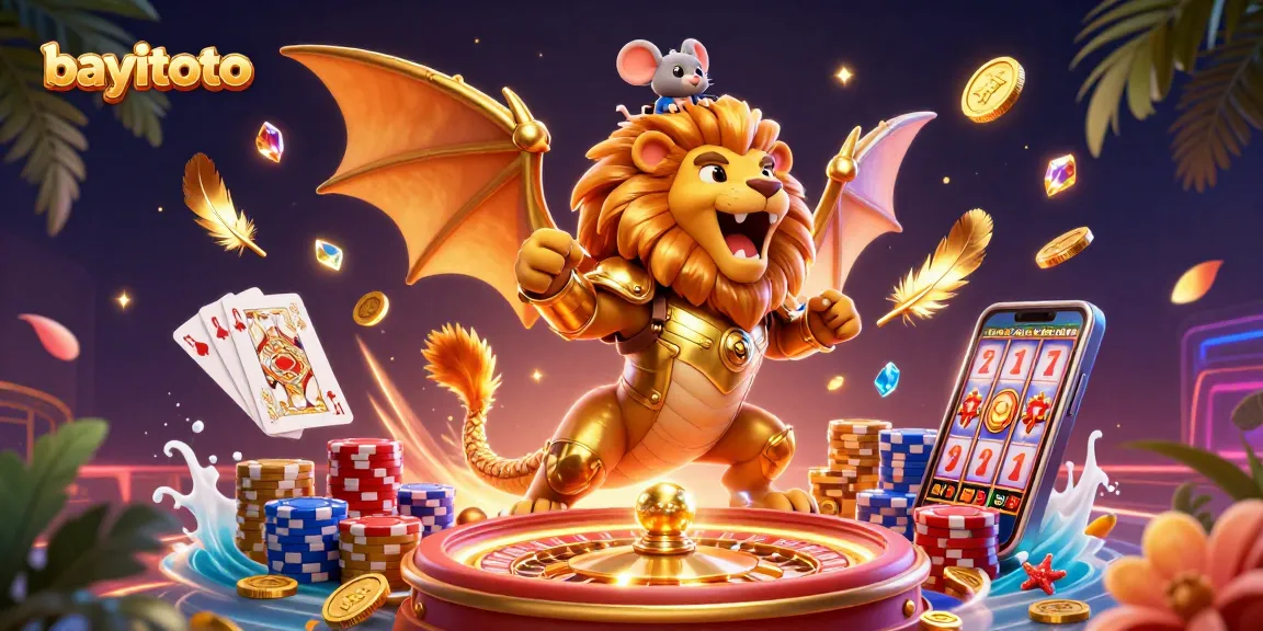 Win big with bayitoto's thrilling online lottery games featuring dynamic characters and casino elements.