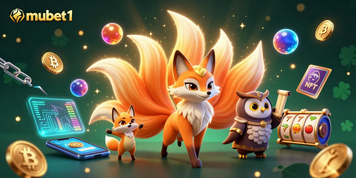 Experience the vibrant world of mubet1 with animated casino characters, Bitcoin coins, and mesmerizing game elements.