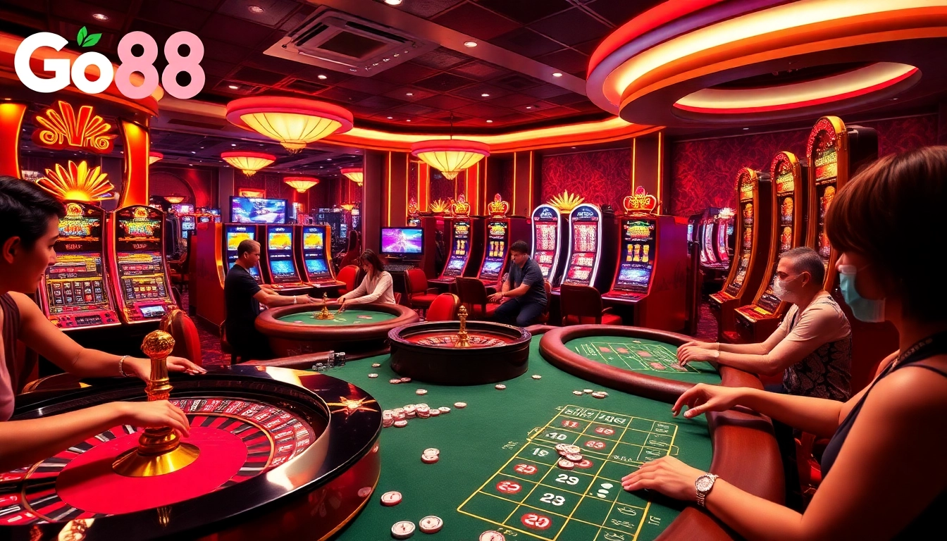 Experience thrilling gameplay on the Go88 platform with exciting casino graphics.