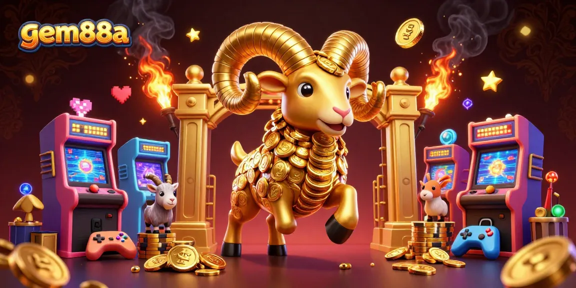 Experience the thrill of gaming with gem88a through our captivating 3D casino illustration.