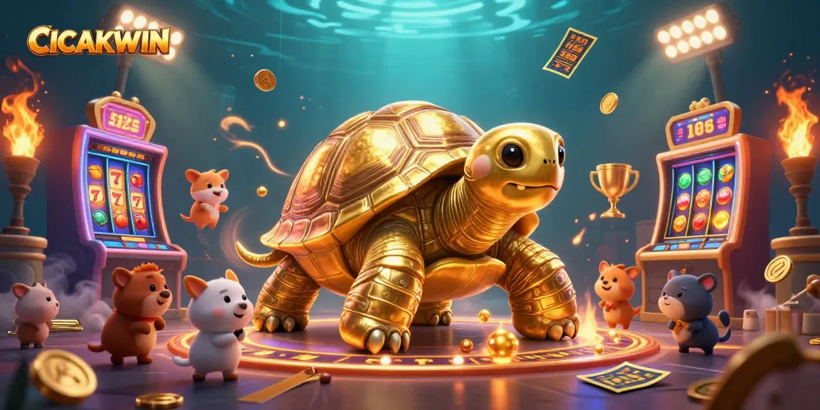 CICAKWIN players enjoy a thrilling slot experience with gold-studded characters and vibrant game elements.