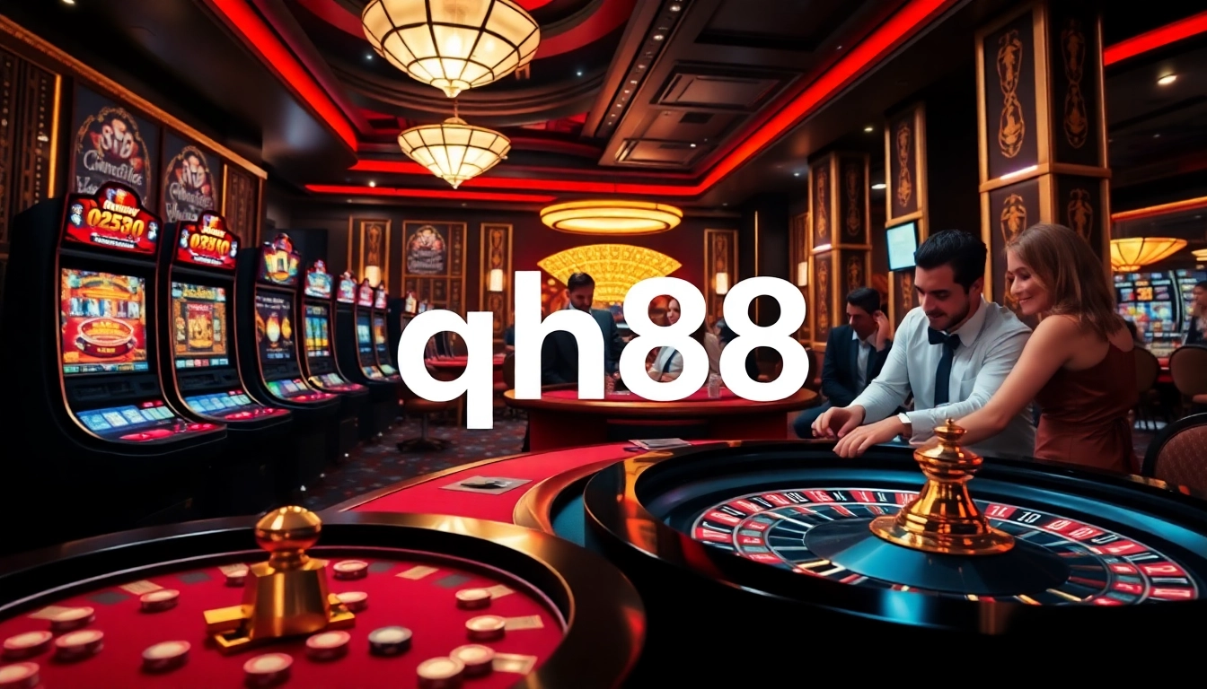 Experience thrilling gameplay at qh88 with vibrant slot machines and exciting casino tables.