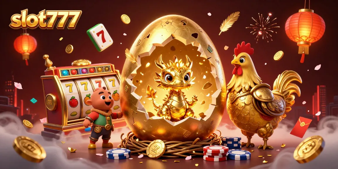 Experience thrilling wins at slot777 with a radiant dragon guardian amidst vibrant casino rewards.