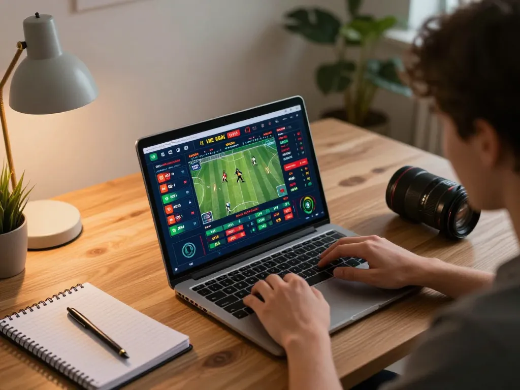 F168 user engaging in online sports betting with colorful odds displayed on laptop
