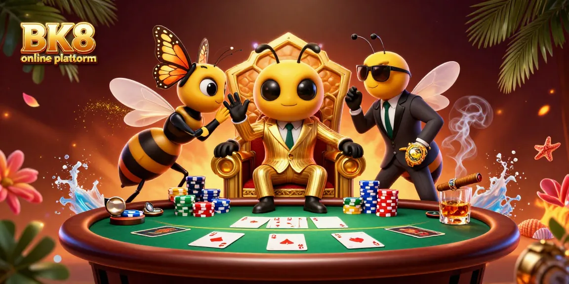 Join the action on BK8 online platform, where thrilling poker games and vibrant characters create a lively atmosphere.
