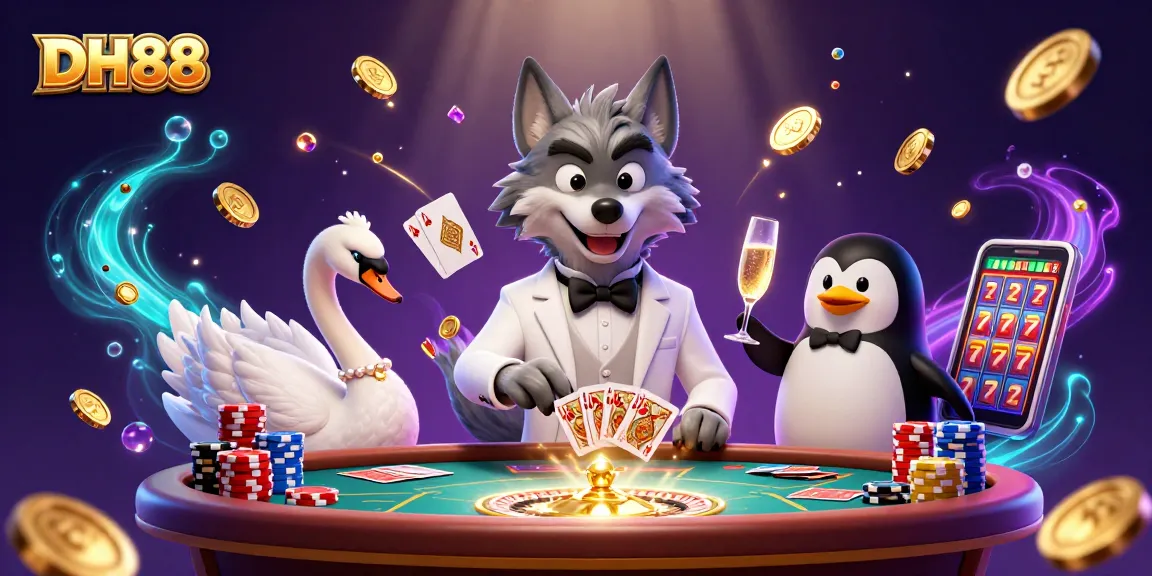 DH88 bets big with vibrant casino fun, showcasing wins at baccarat and roulette.