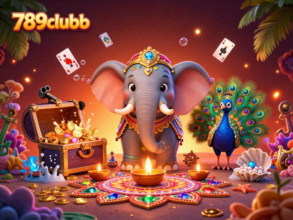 Experience thrilling wins with 789clubb's vibrant 3D illustration of a gaming adventure.