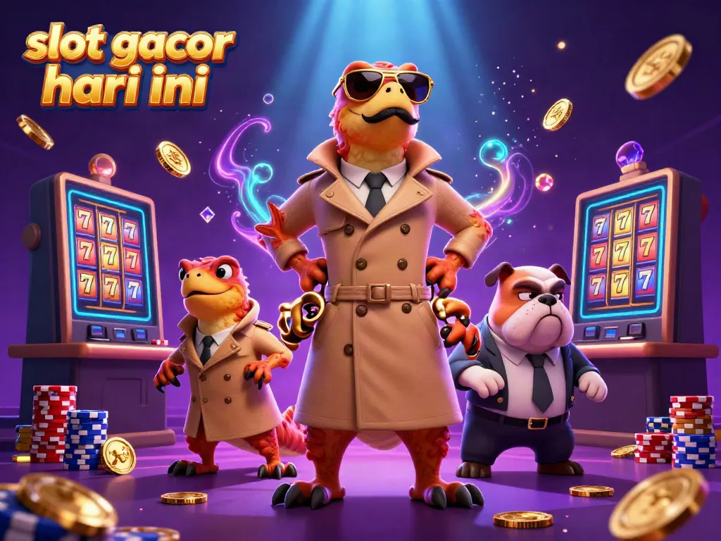 Engage in slot gacor hari ini adventures as raptors humorously attempt VIP entry into a casino.