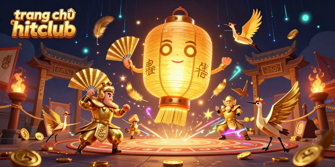 Experience magic with the trang chủ hitclub, featuring a giant lantern spirit and golden casino elements.