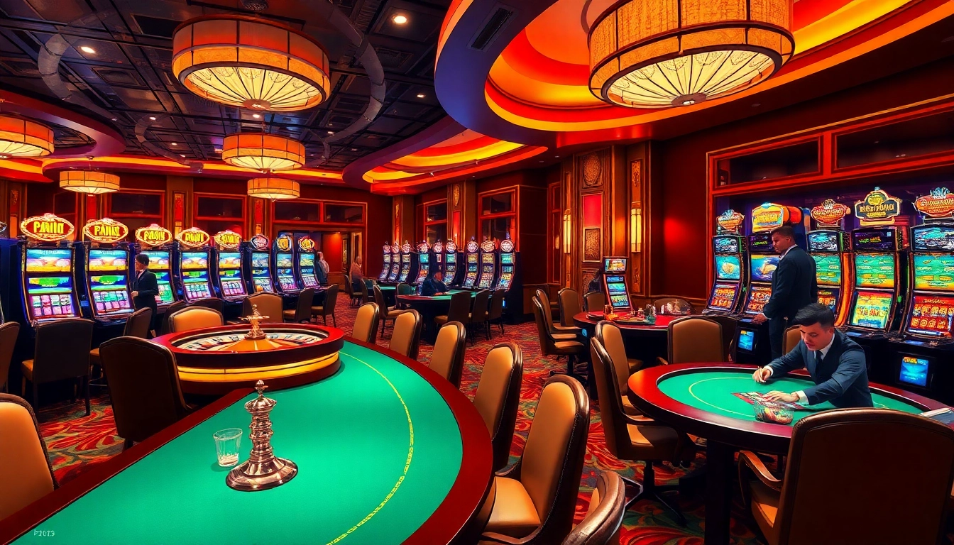 Experience the thrill of betting at https://f1686s.com/ with vibrant casino visuals of poker and roulette.