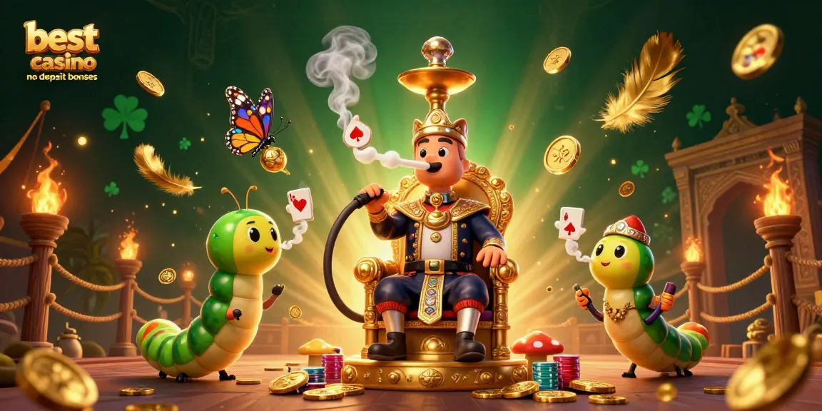Experience the best casino no deposit bonuses with this colorful, dynamic 3D illustration.
