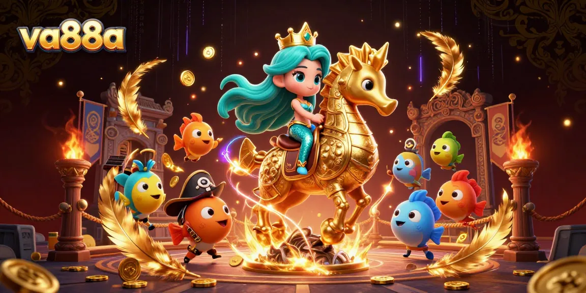 Experience thrilling gameplay at va88a with a colorful undersea casino adventure featuring vibrant characters.